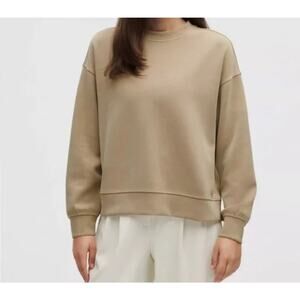 Lululemon Softstreme Perfectly Oversized Cropped Crew Size Large